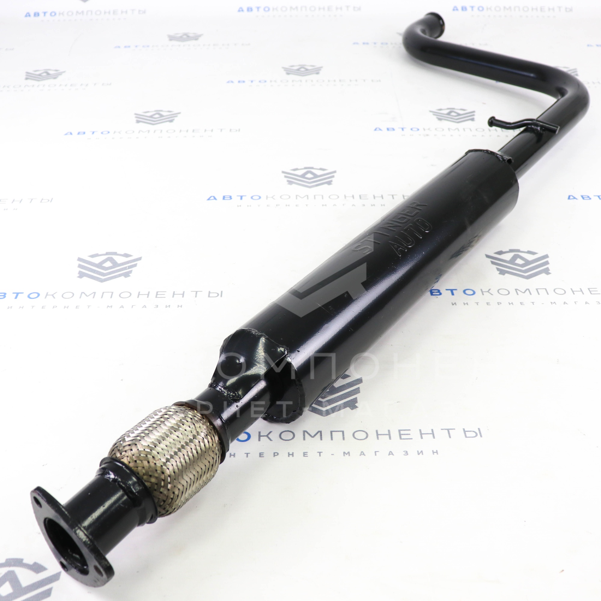 Резонатор (с гофрой) под выпускной коллектор Stinger Лада Vesta