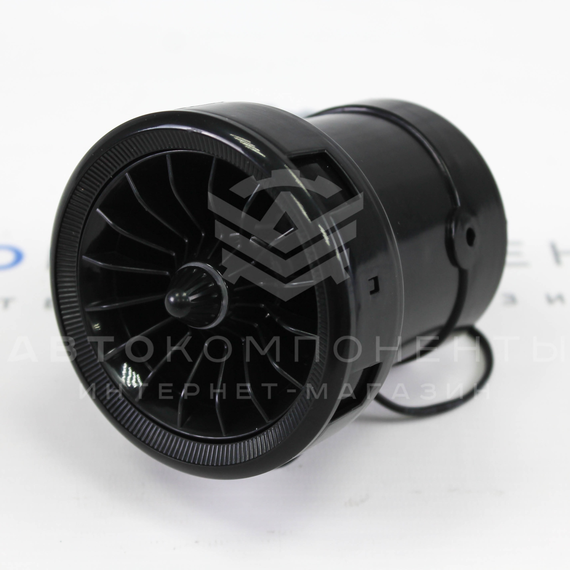 Сопло вентиляции в стиле Ferrari (регулируемое) с RGB подсветкой Лада Гранта, Калина 2, Ларгус (черное)