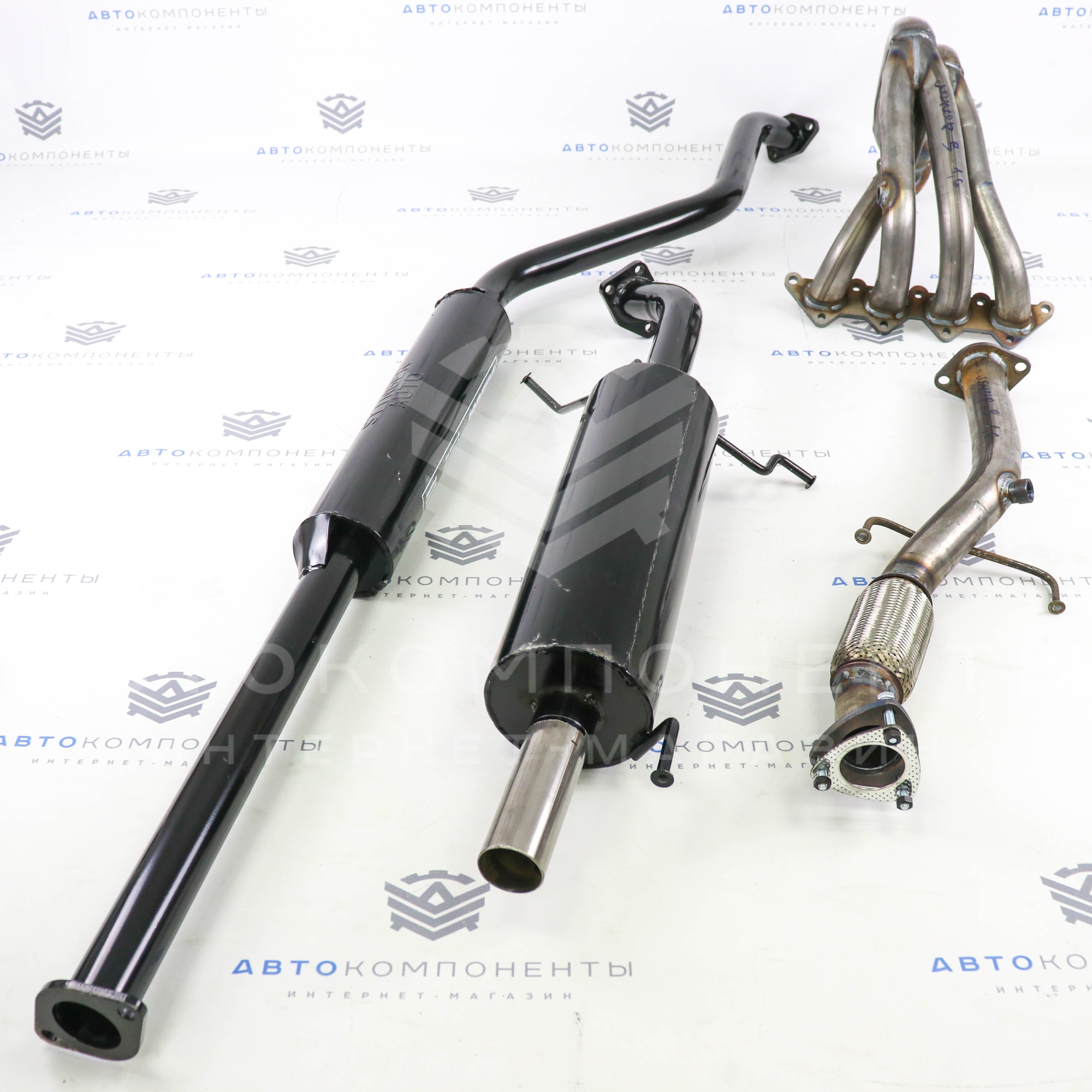 Выпускной комплект "Stinger" с глушителем Mitsubishi Lancer 9 (1.6)