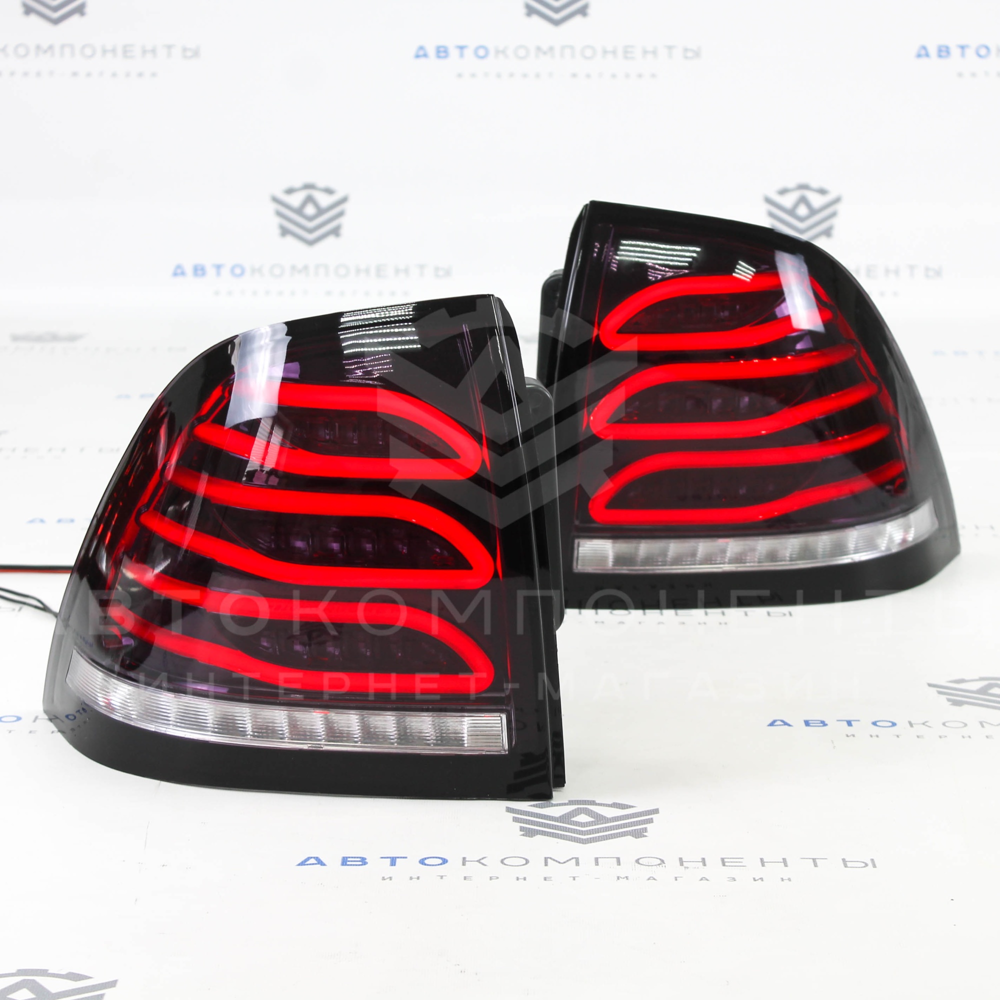 Задние фонари Лада Приора в стиле MB E-class (тонированные) (AMG)