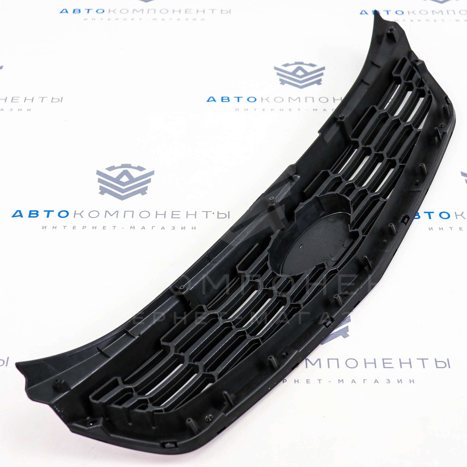Решетка радиатора "Соты" (в сборе) Лада Приора 2 (черный глянец)
