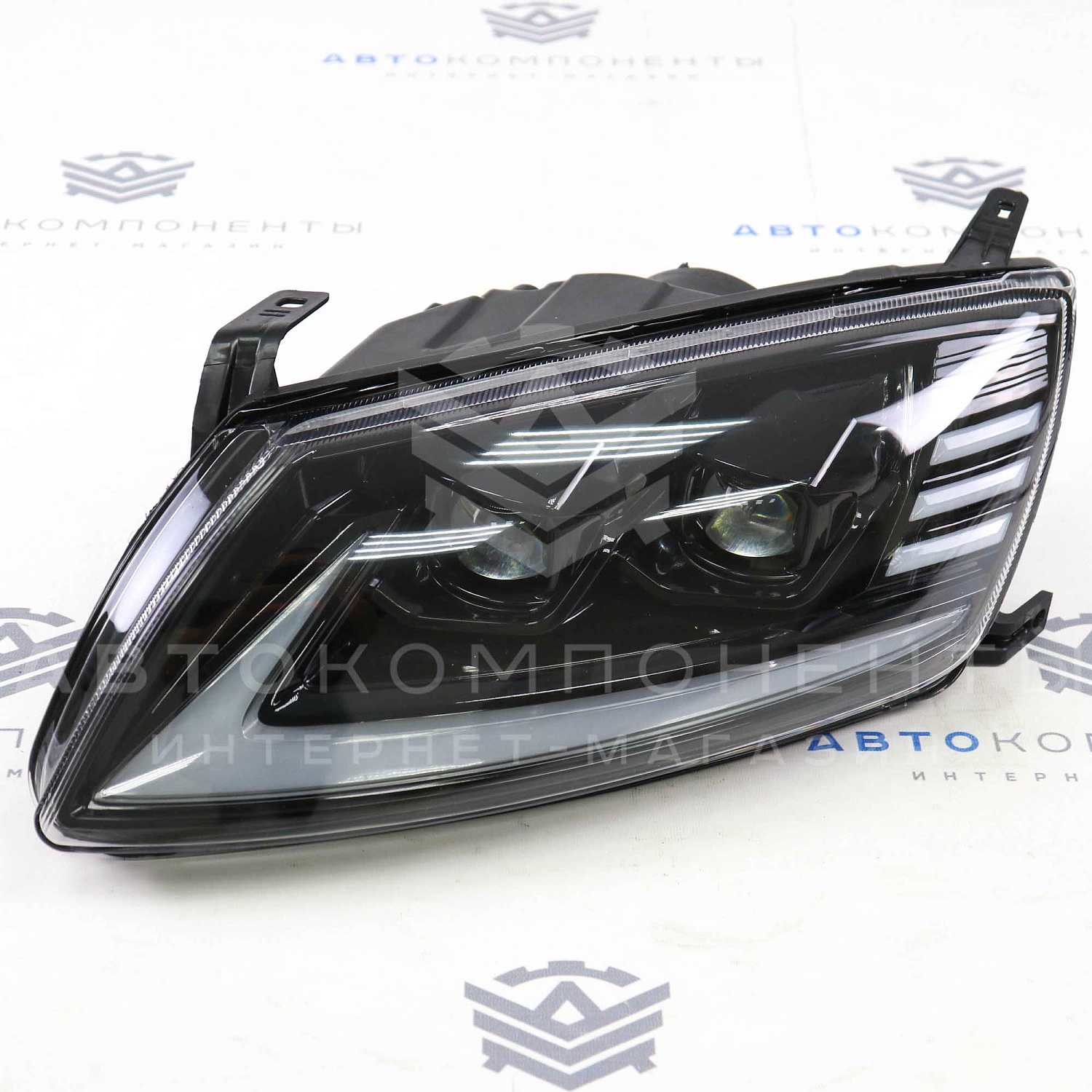 Фары Лада Гранта в стиле LEXUS с BI-LED линзами, бегающими поворотниками и ДХО