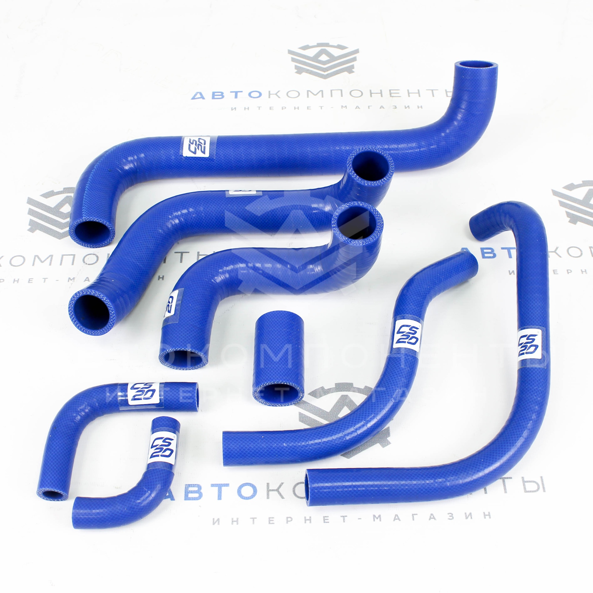 Комплект силиконовых патрубков радиатора охлаждения и отопителя CS20 Нива 4х4 (10846)