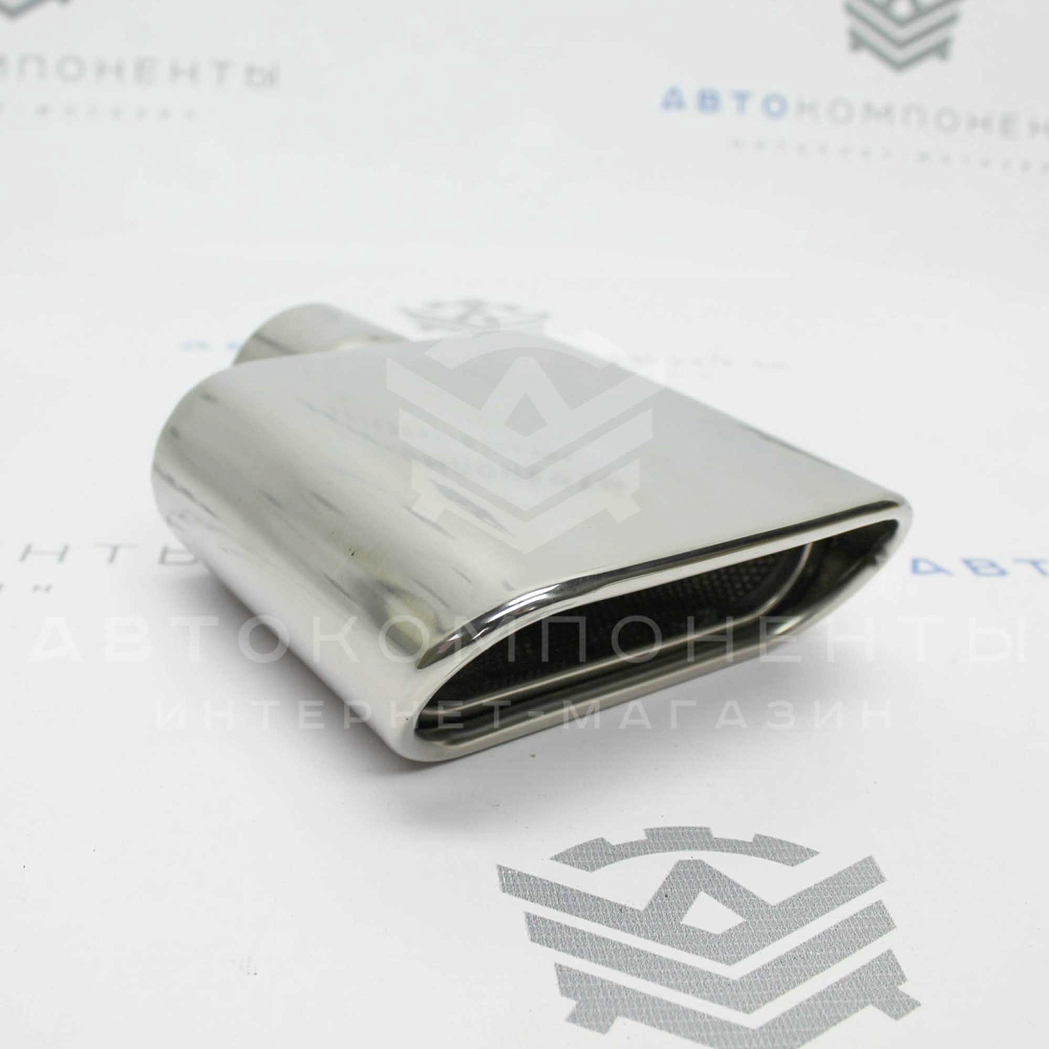 Насадка на глушитель (хромированная) овальная