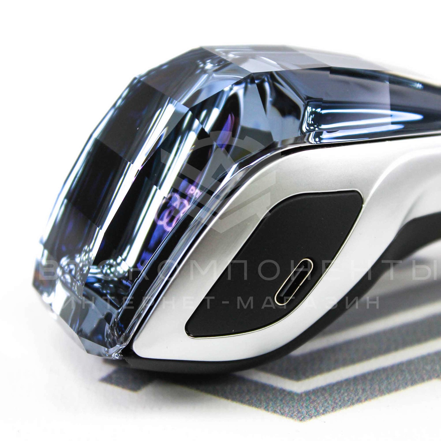 Ручка КПП AUDI "Кристалл" с подсветкой (универсальная)