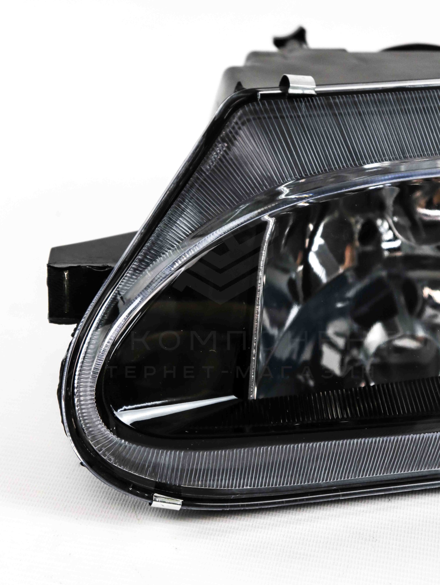 Фары "Черная маска" (оранжевые поворотники) с гладкими стеклами ВАЗ 2113, 2114, 2115