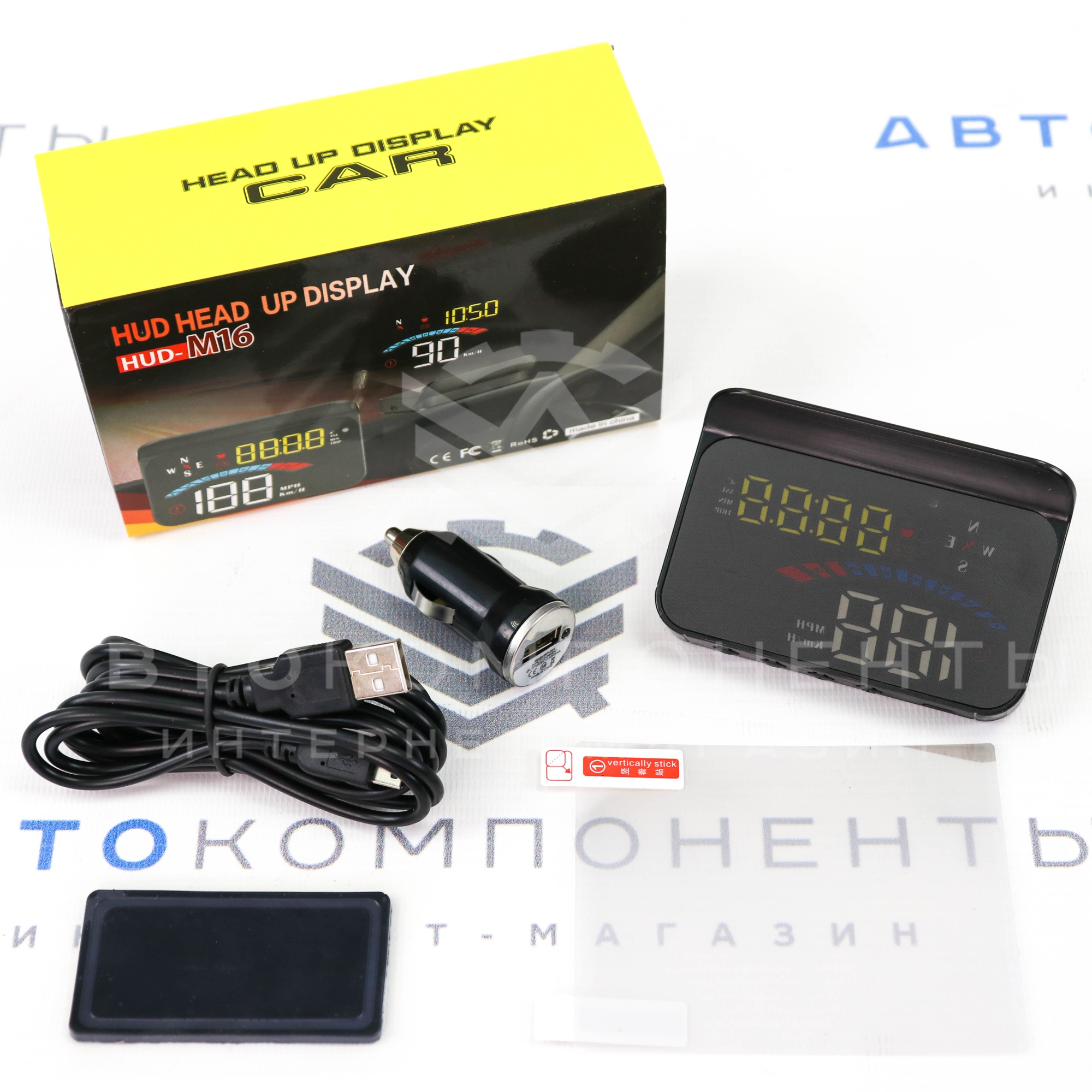 Проекция скорости на лобовое стекло HUD (универсальная) M16