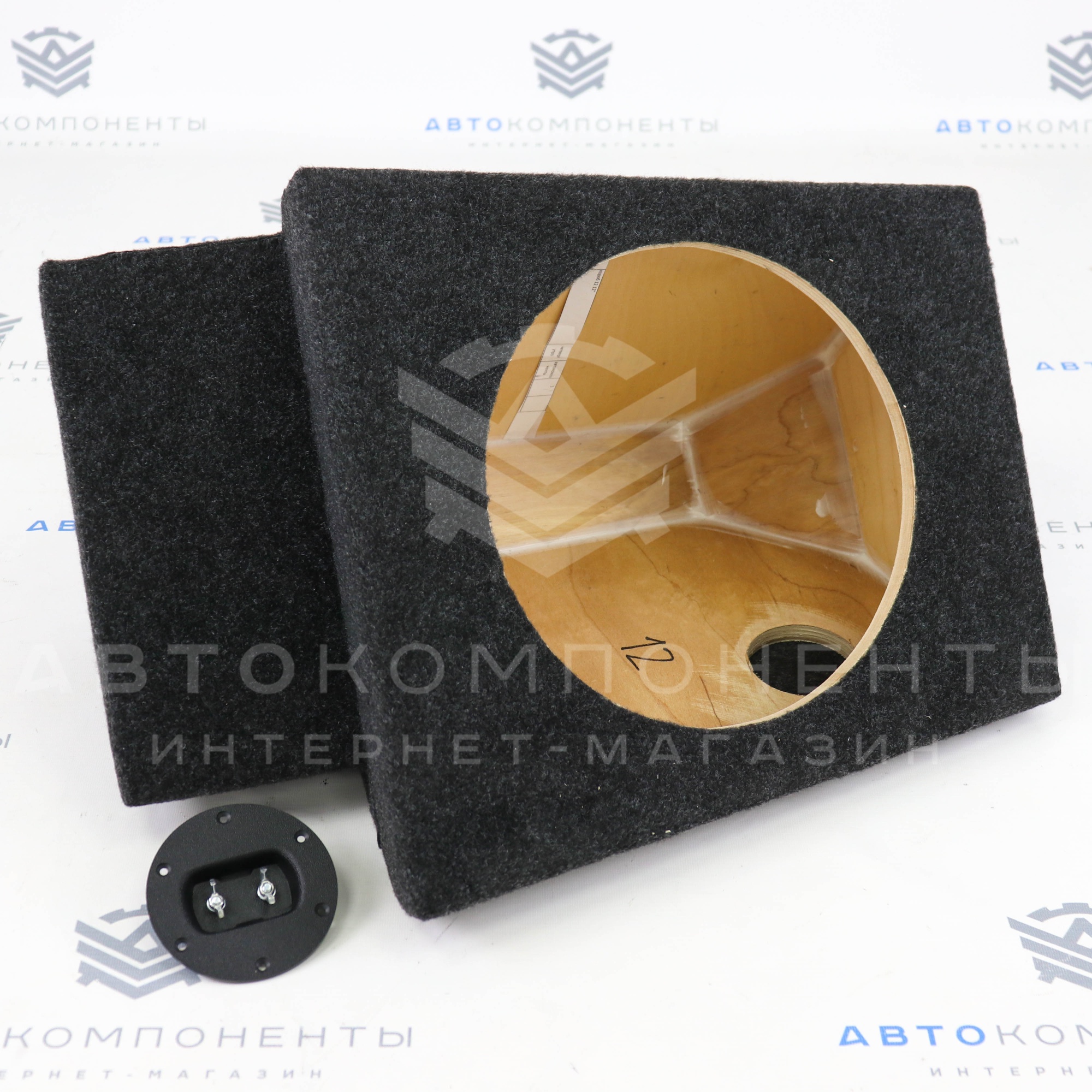 Короб-стелс в заднее крыло под 12' динамик ВАЗ 2112, Лада Приора (хэтчбек)