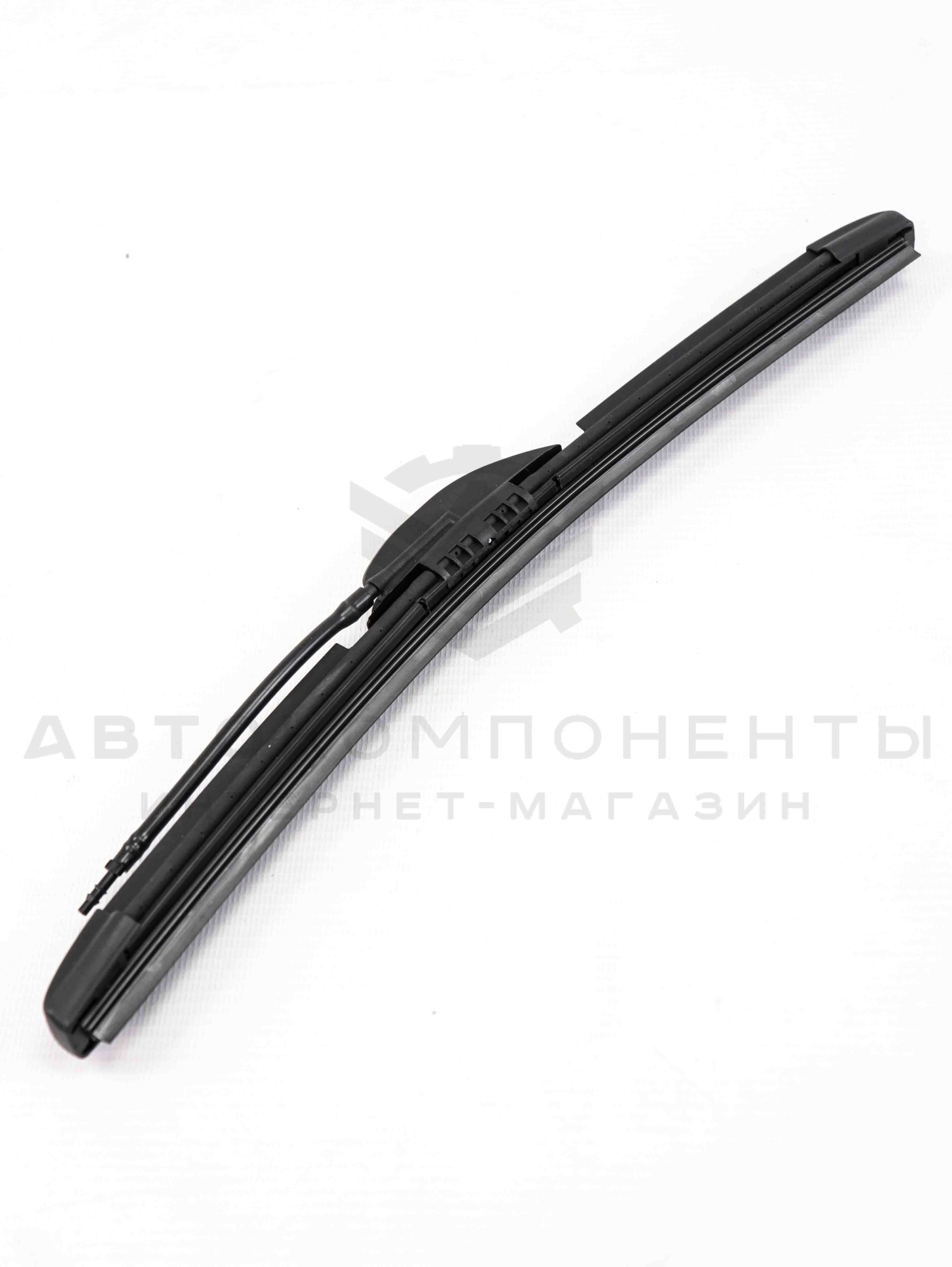 Бескаркасная щетка (дворник) с форсунками омывателя (350мм)