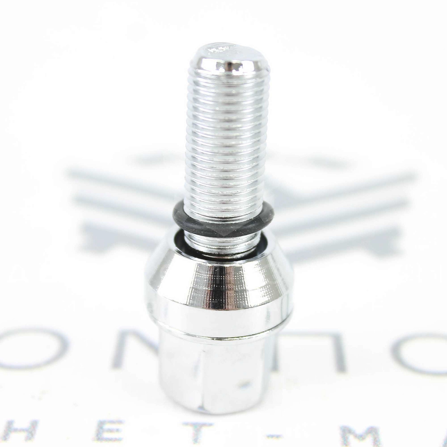 Болты колесные М12*1,25 (57/30, ключ 17, конус PCD, хром) (эксцентрики)