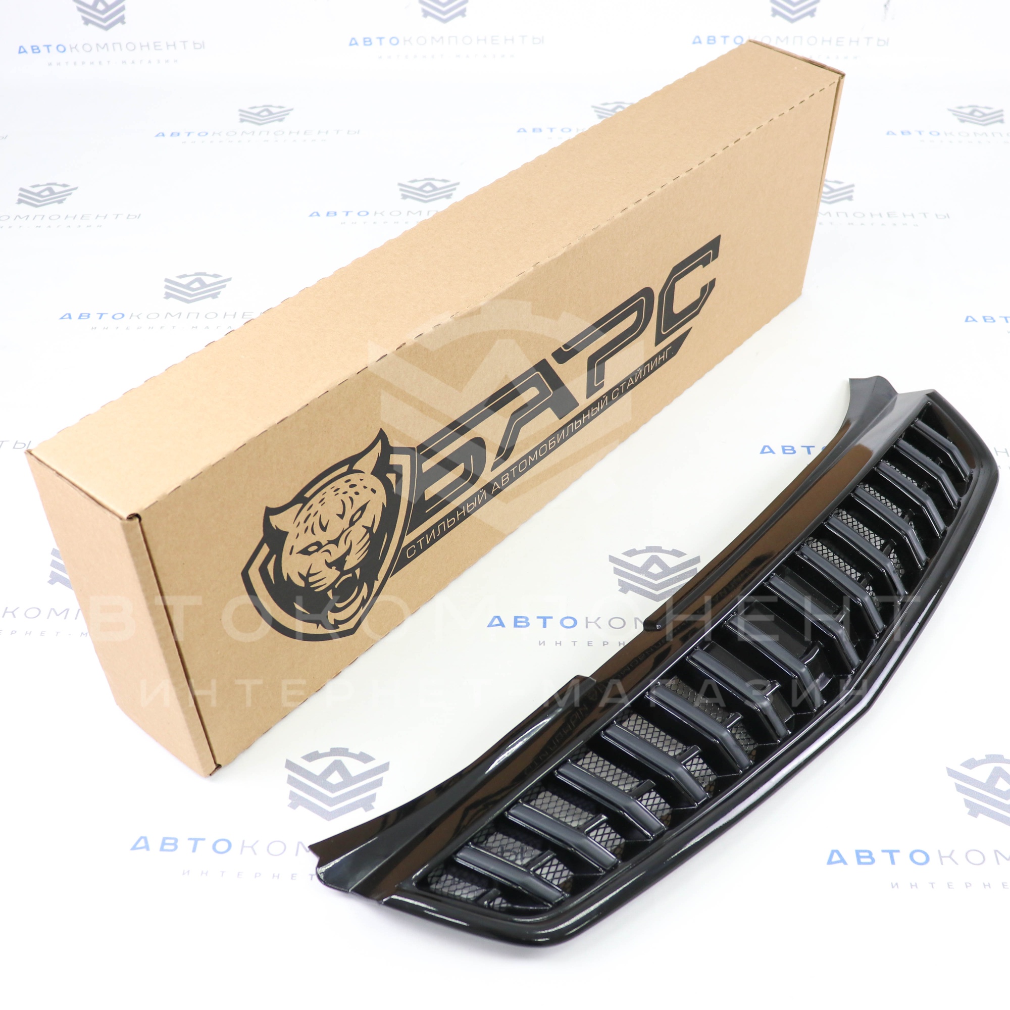 Решетка радиатора в стиле "Mercedes-Benz" (с сеткой) Лада Приора 2