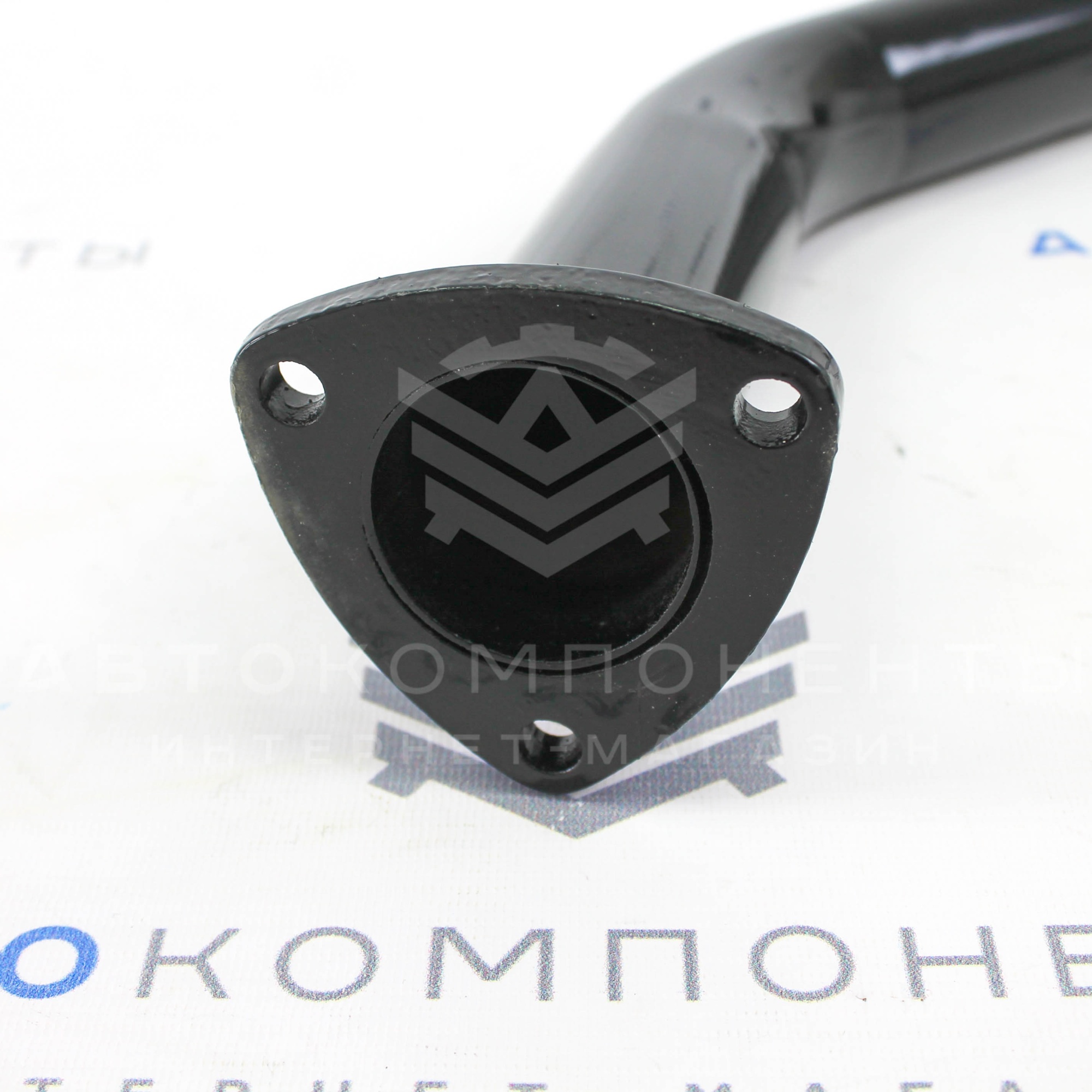 Прямоточный резонатор (труба) Stinger Нива 4х4 (Треугольный фланец с двух сторон)