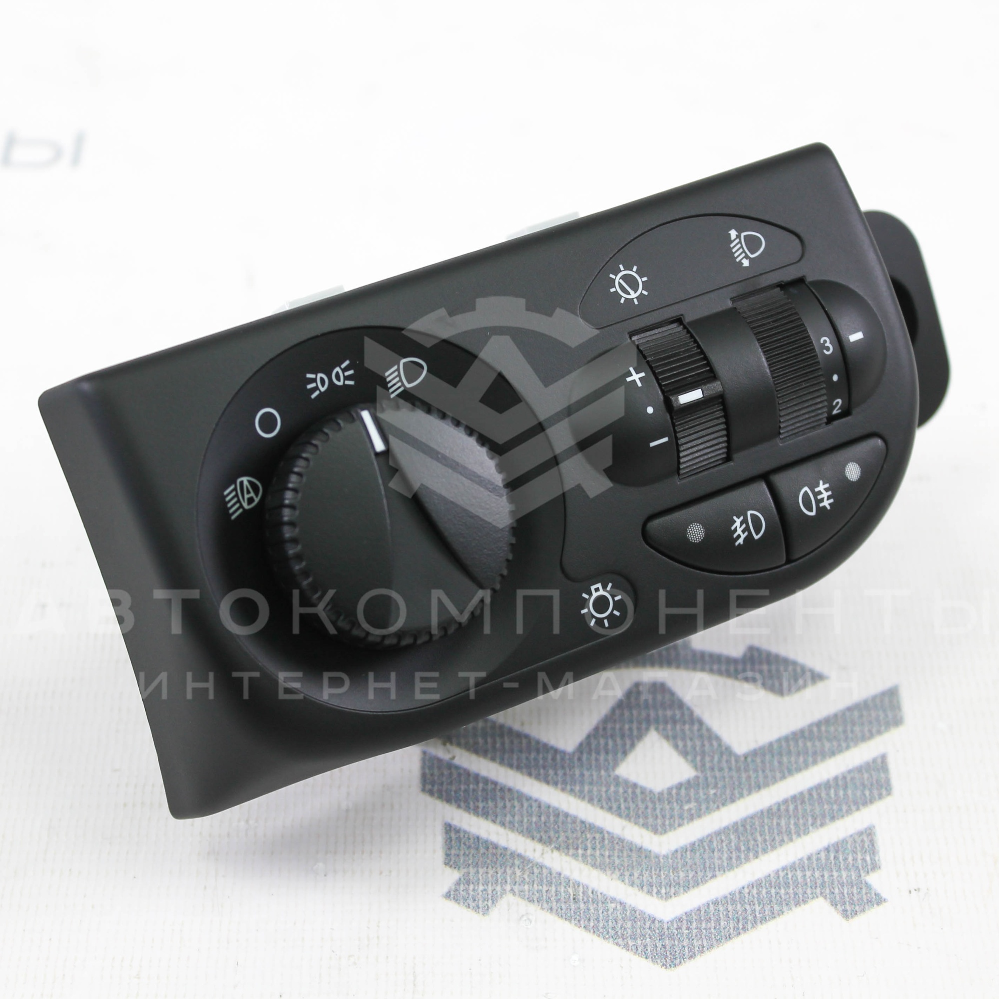 Модуль (блок) управления светом (МУС) с кнопками включения ПТФ Лада Приора 2 (люкс)