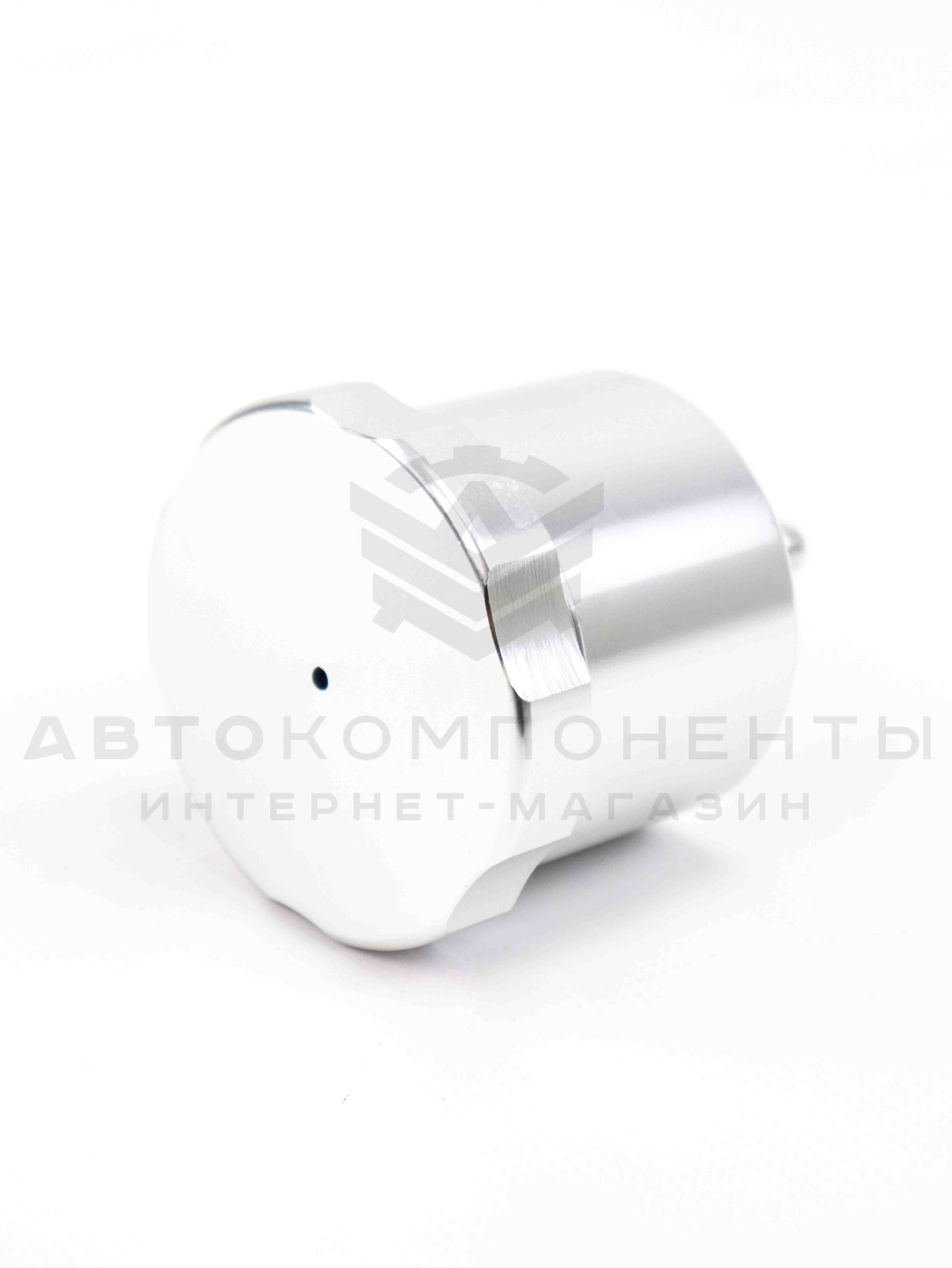 Универсальный бачок тормозной жидкости (алюминиевый) с резьбой 7/16"-20 (серебристый)