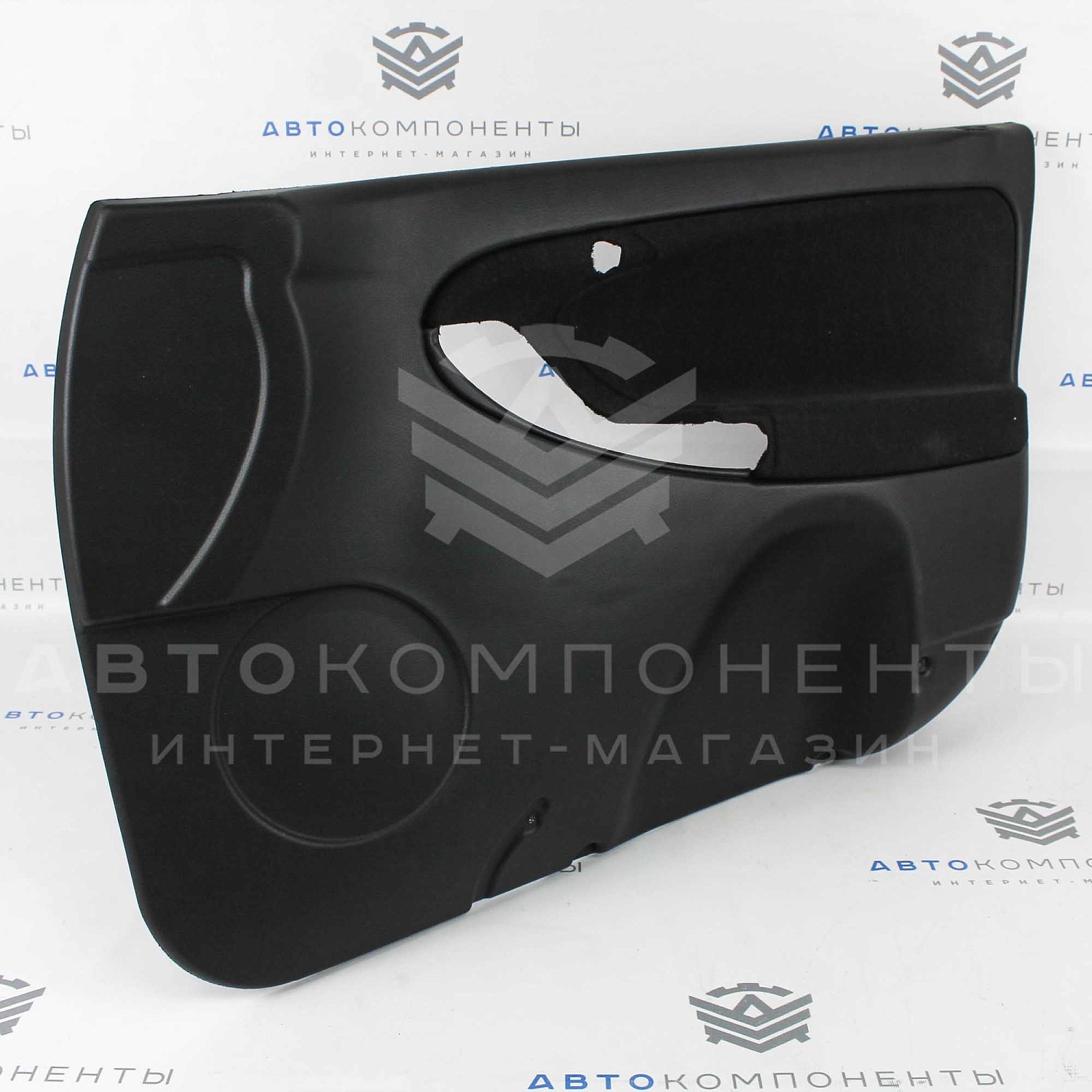 Заводские черные обивки дверей Лада Калина