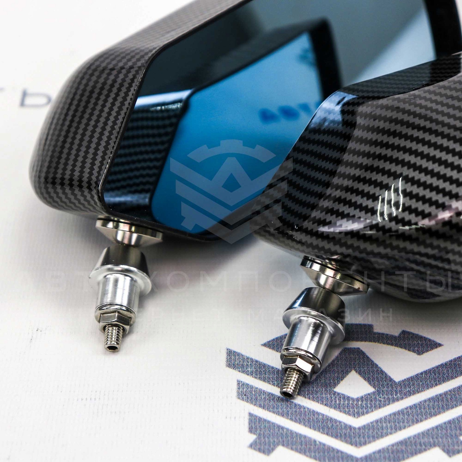 Универсальные боковые зеркала заднего вида "Silvia" (карбон)