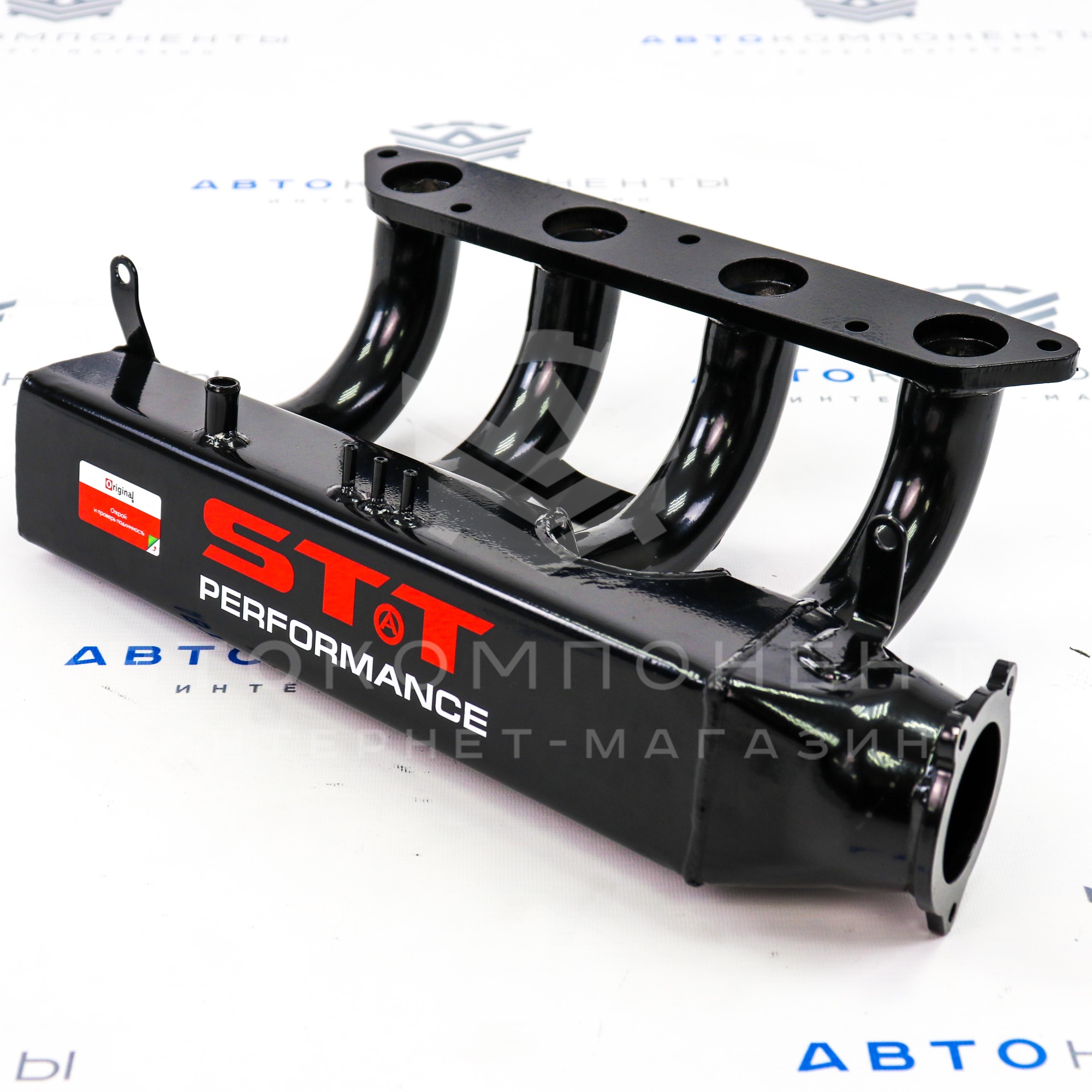 Ресивер STT 16V Лада Приора, квадратный (электронная заслонка 21126) Е-ГАЗ фланец ø38мм