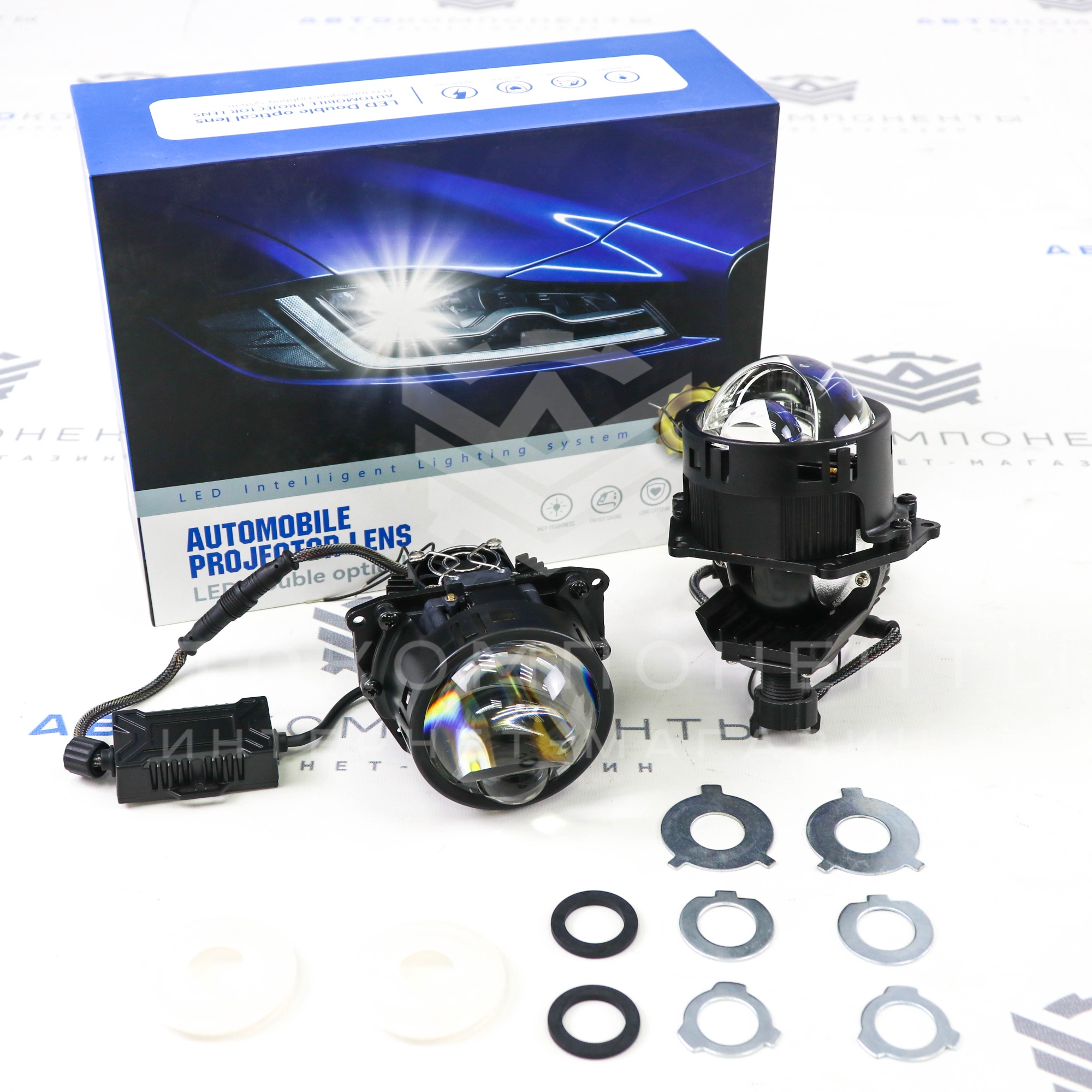 BI-LED модули (линзы) "Automobile Projector Lens" L2 3.0 дюйма