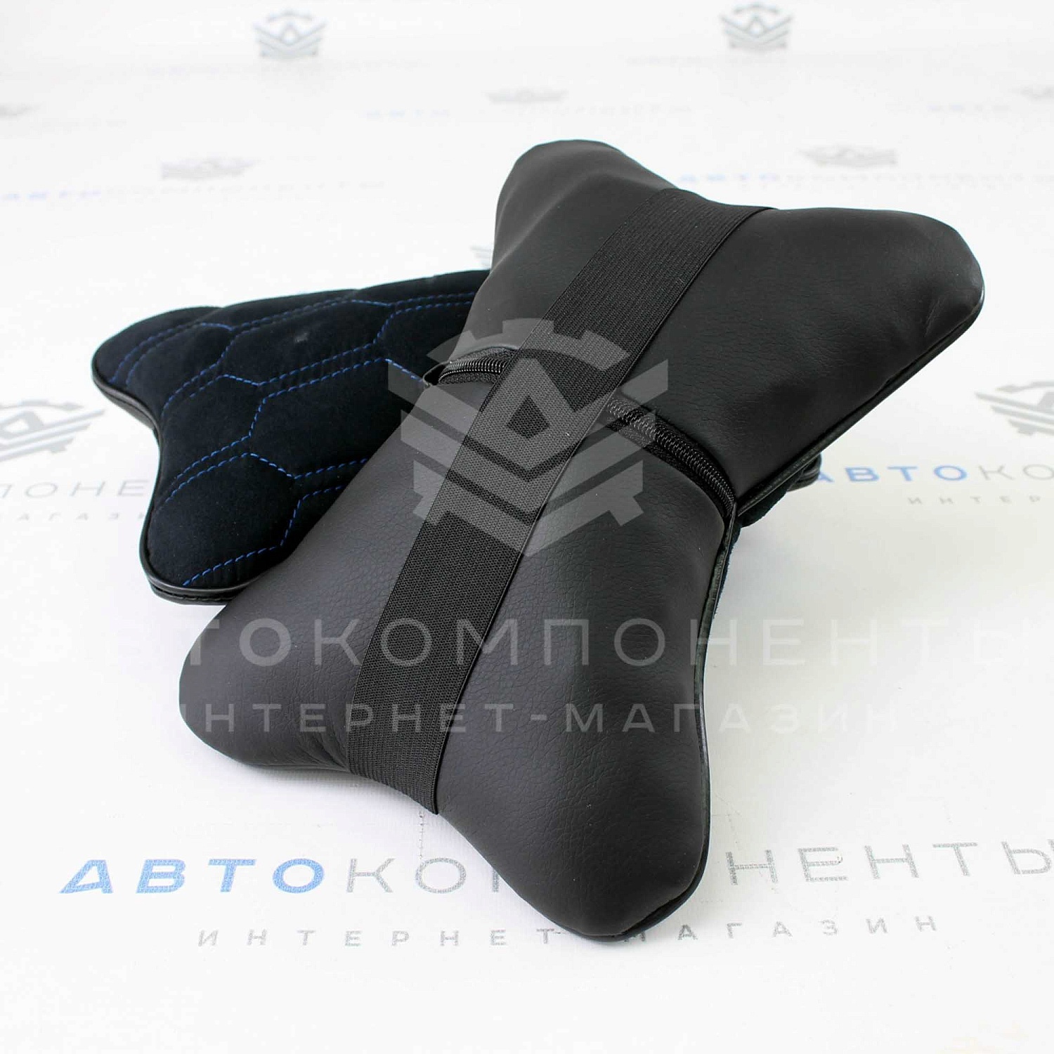 Подушка подголовника с прострочкой "Соты"