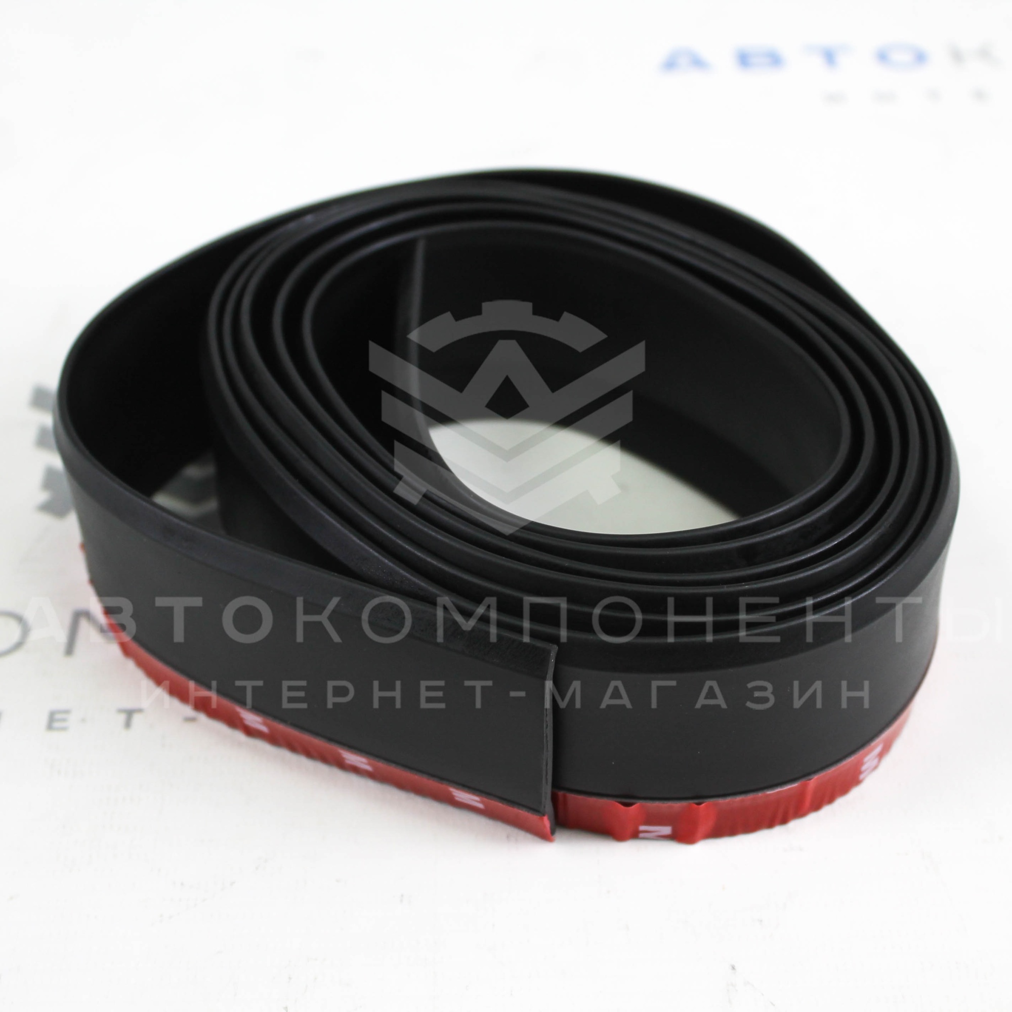 Универсальная резиновая губа "SAMURAI" на передний бампер (черная)