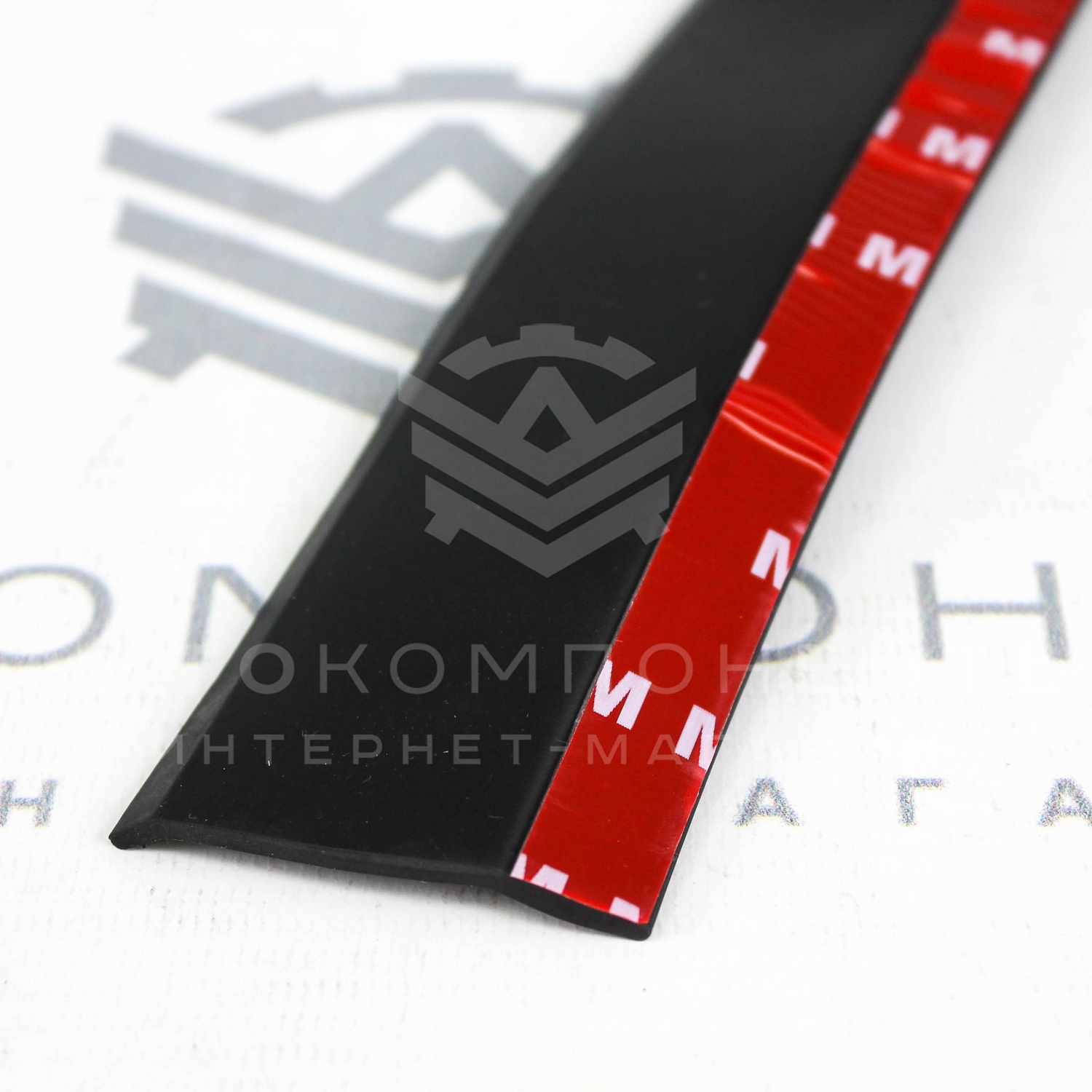 Универсальная резиновая губа "SAMURAI" на передний бампер (черная)