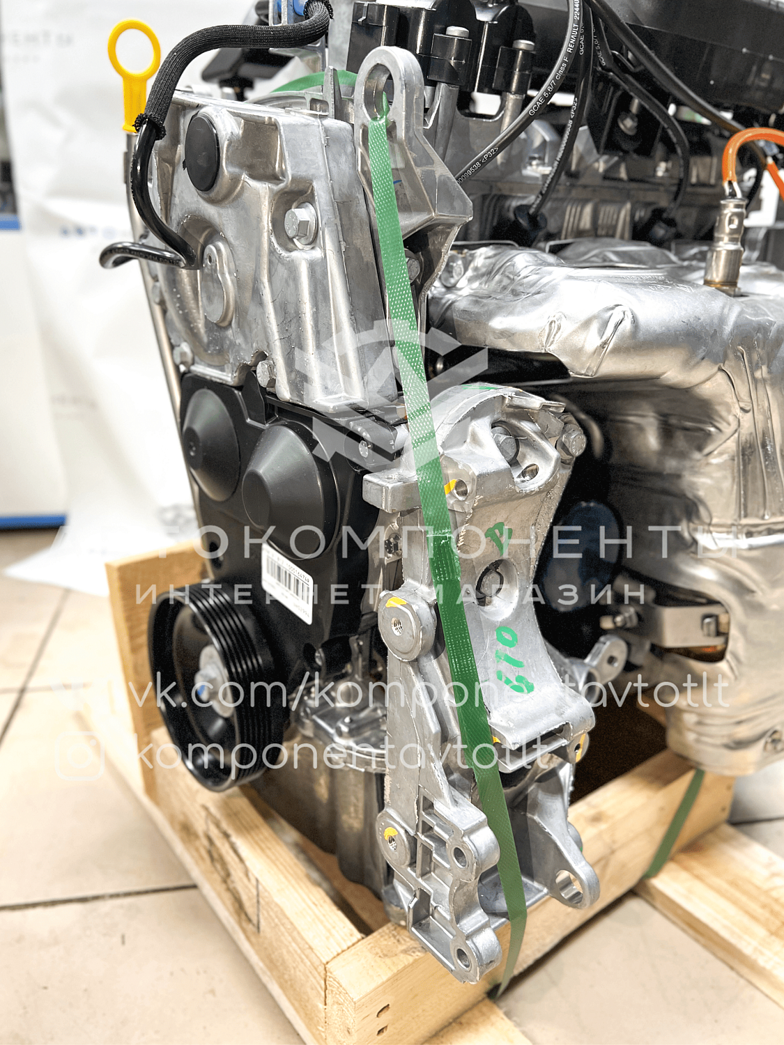 Двигатель К7М Лада Ларгус, Renault 1.6 8V в сборе (новый)