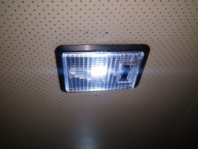 Плафон освещения салона ВАЗ 2104, 2105, 2107, Лада Нива 4х4 (черная рамка)