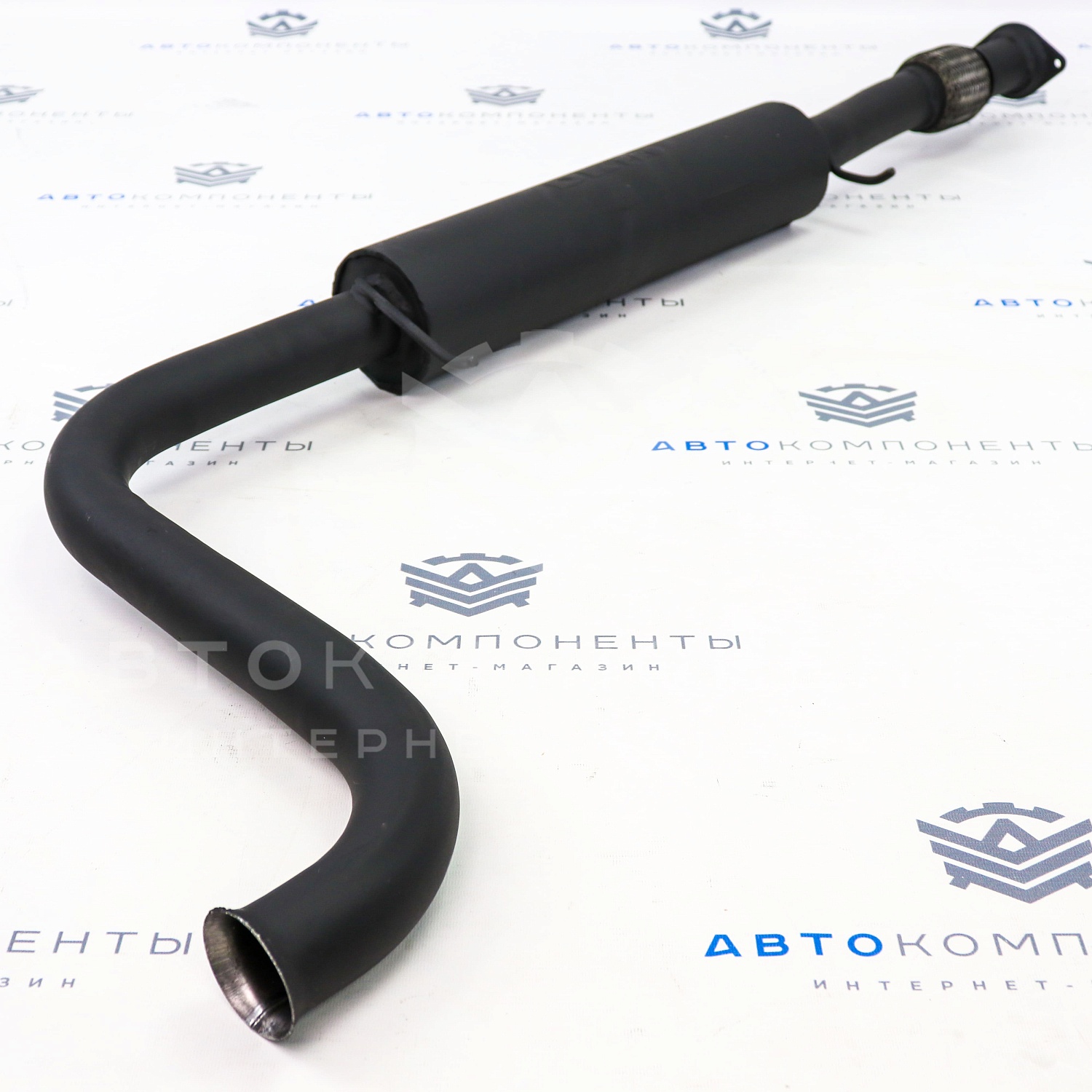 Выпускной комплект "DK PRO" 16V на ушастом фланце с глушителем (комфорт) ВАЗ 2112 (до 2008 г.)