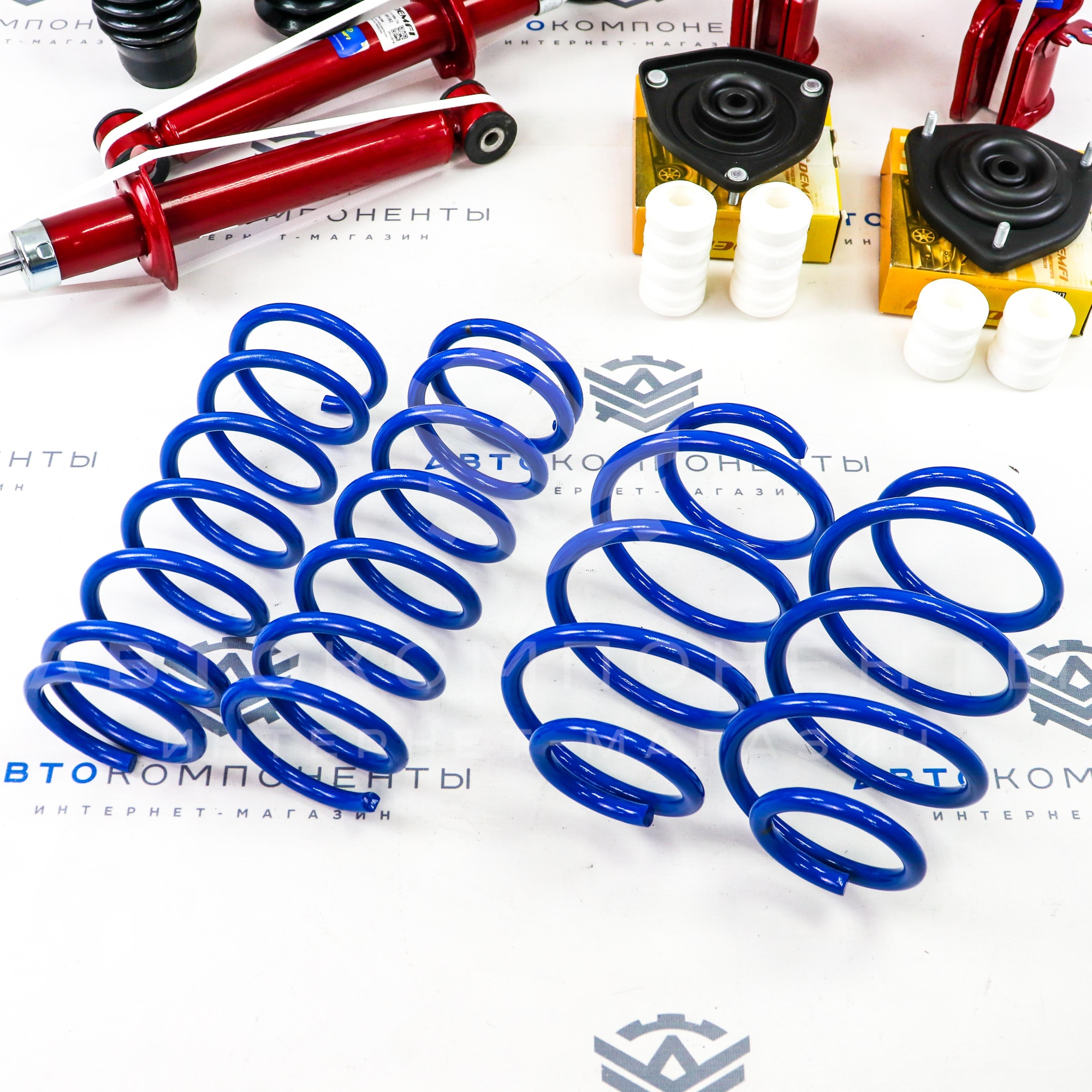 Комплект подвески DEMFI Лада Приора (с занижением -90мм)