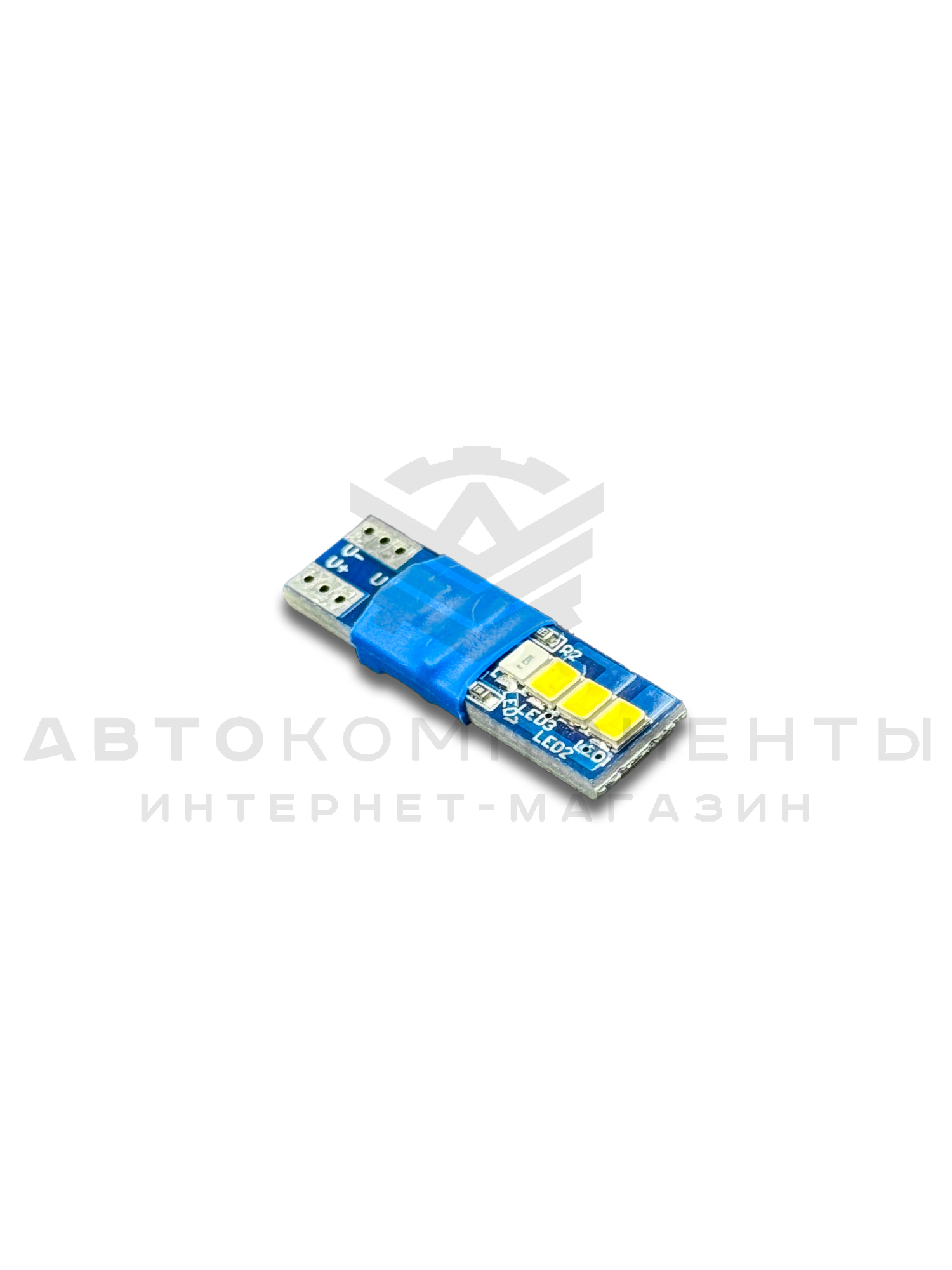 Светодиодные лампы с приветствием W5W T10 (синий-белый) (2шт) Светодиодные лампы с приветствием W5W T10 (синий-белый) (2шт)