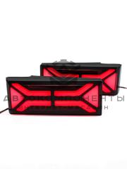 Светодиодные фонари "X-Black" (иксы) ВАЗ 2108-2114 (тонированные) Светодиодные фонари "X-Black" (иксы) ВАЗ 2108-2114 (тонированные)